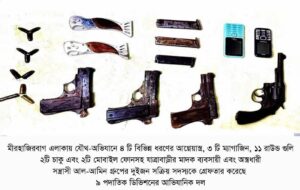 যাত্রাবাড়ীতে ৪টি আগ্নেয়াস্ত্রসহ গ্রেফতার ২ সন্ত্রাসী।