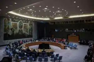 UN Security Council meeting after US strike on Iran nuclear sites.