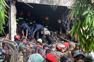 Getty image: dhaka plane crash: 19 dead, 170 injured in baf jet tragedy
