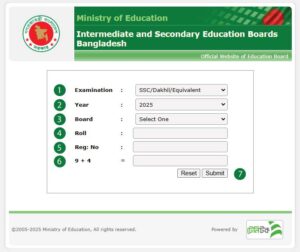 Ssc result 2025 : marksheet সহ সকল বোর্ডের রেজাল্ট।