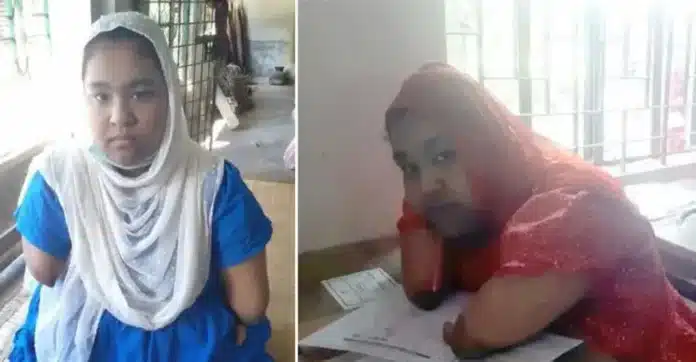 জন্ম থেকে নেই হাত-পা, মুখ দিয়ে লিখে এসএসসিতে জিপিএ-৫ পেল লিতুন জিরা।